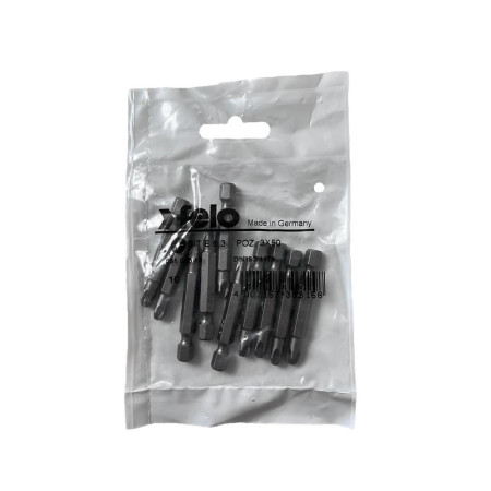 Biti si seturi biti - Set 10 biti Felo, seria Industrial profil Pozidrive, E6.3, PZ3, 50mm