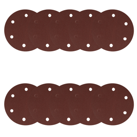 Set 10 hartie abraziva P150 6gauri 215mm [3]