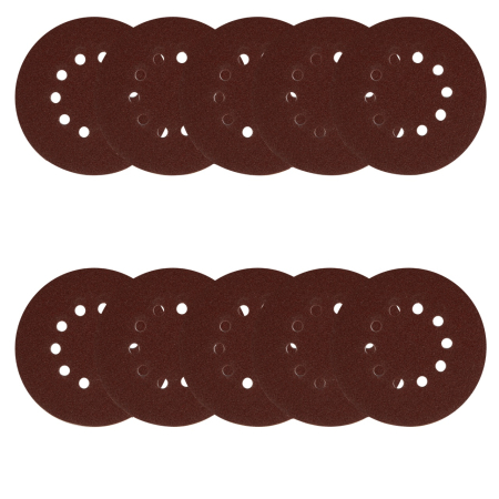 Set 10 hartie abraziva P80 10gauri 215mm [4]