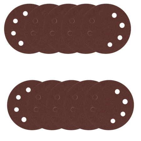 Set 10 hartie abraziva P80 8gauri 180mm [4]