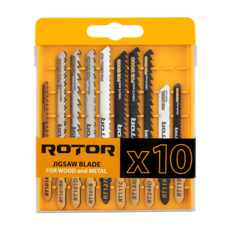 Întreținere casă și fermă - Set 10 Panze fierastrau pendular pentru Lemn/Metal ROTOR RTS1