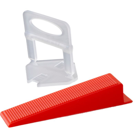 Placare - SET 300 DISTANTIERE CLIPS NIVELARE CU 100 PENE - 2.0MM