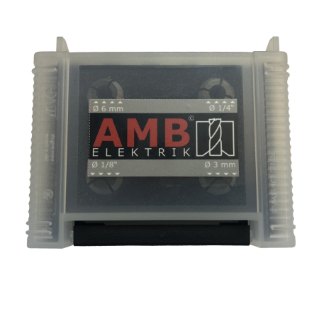 accesorii strangere si fixare - Set 4 bucsi elastice, 3, 6, 1/8', 1/4' AMB (kress) plus o piulita