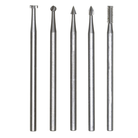 Consumabile si accesorii - Set 5 freze din aliaj de otel-wolfram-vanadiu, Proxxon 28710
