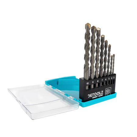 Set burghie Detoolz pentru beton 8 bucati G01 [1]
