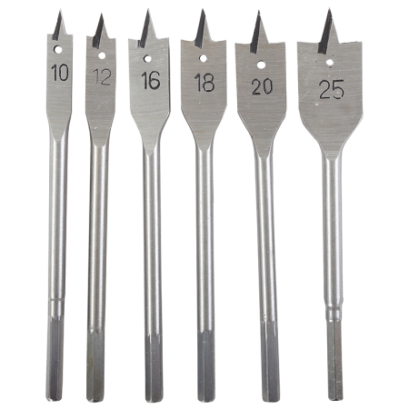 Consumabile si accesorii - SET BURGHIE LEMN PLATE 10-25MM - 6P.