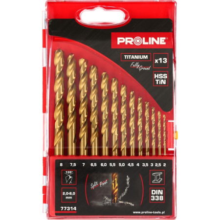 Metal - SET BURGHIE METAL HSS-TI 135° IN CASETA 1.5-6.5MM - 13P