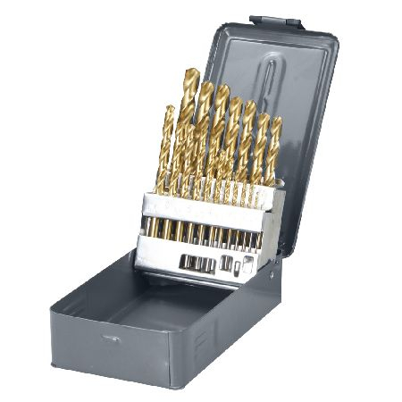 Metal - SET BURGHIE METAL HSS-TI 135° IN CUTIE 1-10MM - 19P.