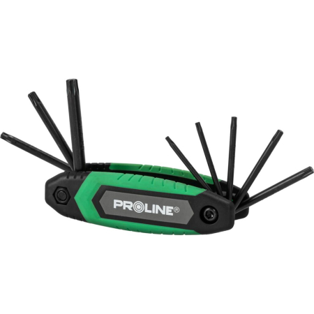 Scule de mana - SET CHEI NEGATIVE TORX CU MANER CR-VA T9-T40 - 8P.