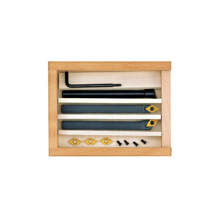 Set de 3 cutite strung cu placute amovibile, Proxxon 24555, 8x8x90 [2]