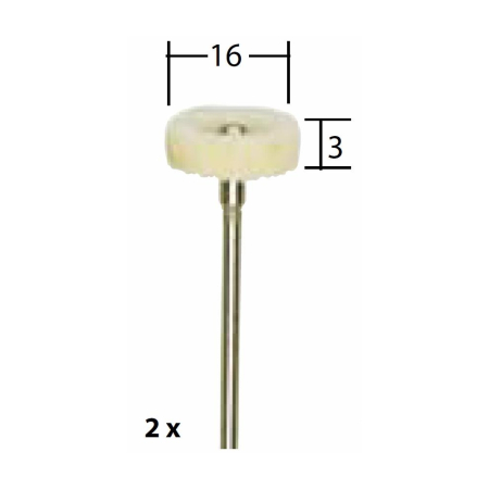 Set discuri pentru lustruire, din pasla, 16mm, Proxxon 28803 [1]