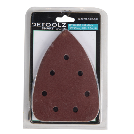 Set hartie abraziva 135x95mm P120 7 gauri (10/set) [3]