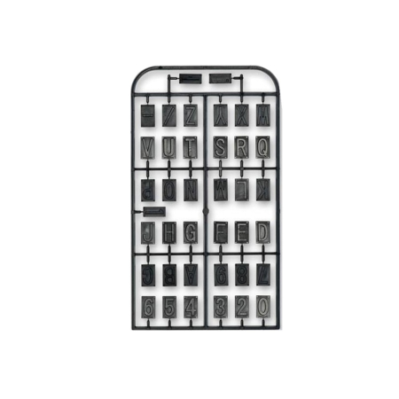 Consumabile si accesorii - Set litere pentru aparatul de gravat GE20, Proxxon 27104