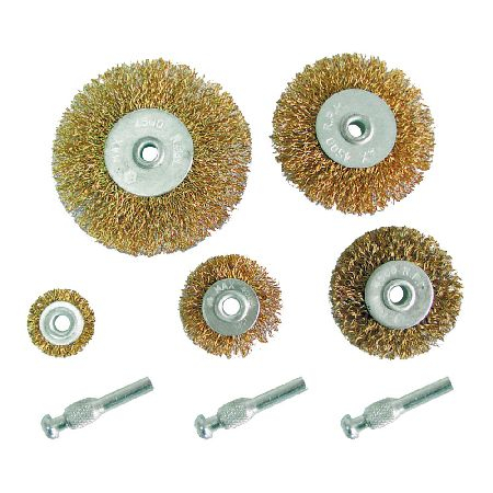 Consumabile si accesorii - SET PERII SARMA ALAMA TIP CIRCULAR CU TIJE - 8P.