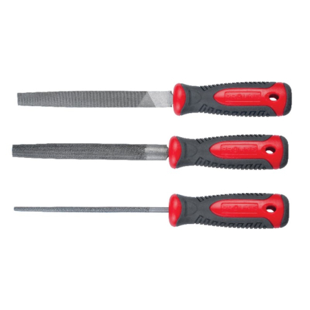 Scule de mana - SET PILE METAL CU MANER BIMATERIAL 200MM - 3P.