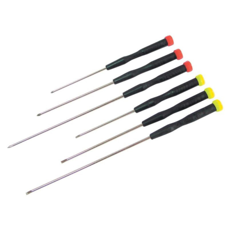 Scule de mana - SET SURUBELNITE PRECIZIE CU MANER SI TIJA LUNGA - 6P.