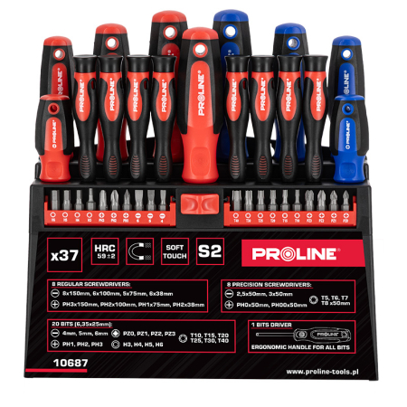 Scule de mana - SET SURUBELNITE S2 MANER SOFT-TOUCH CU STAND - 37P.