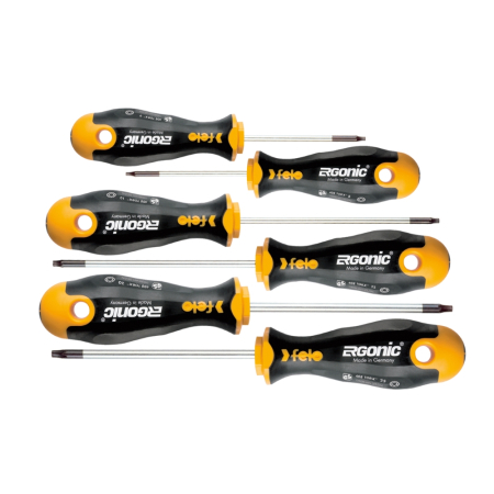 Întreținere casă și fermă - Set surubelnite Torx, Felo Ergonic, 6 piese