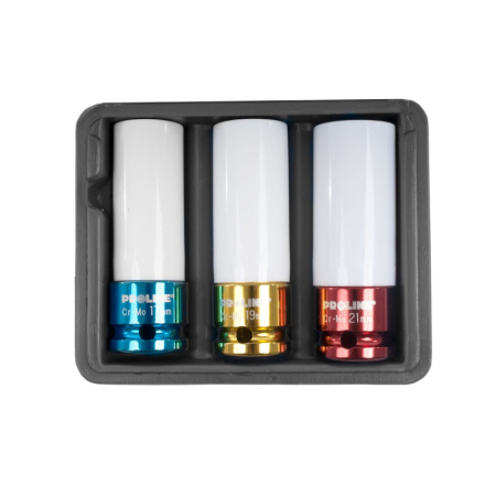 Auto - SET TUBULARE IMPACT JANTE ALIAJ CR-MO 1/2" 17-19-21MM