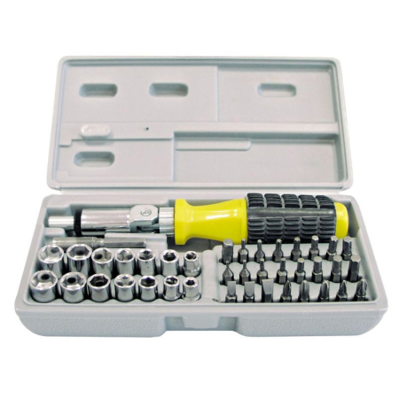 Scule de mana - SET VARFURI SI TUBULARE CU SURUBELNITA CLICHET - 40P.