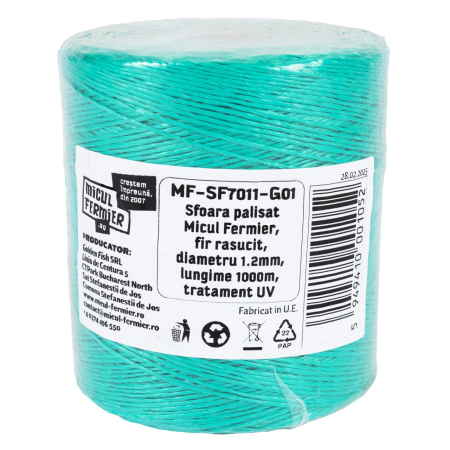 Sfoara palisat Micul Fermier, fir rasucit, diametru 1.2mm, lungime 1000m, tratament UV [1]