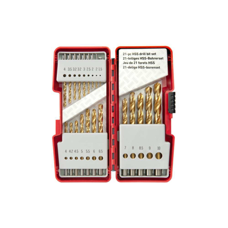 SKIL 2610S00918 set 21 burghie HSS, varf de 135°, pentru gaurire in otel, lemn si plastic [5]