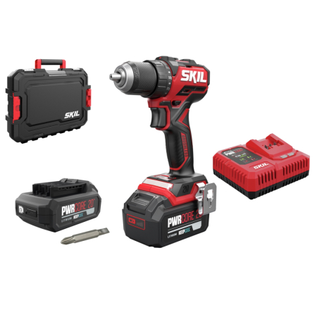 Întreținere casă și fermă - SKIL 3065 HA bormasina cu acumulator compact Brushless, turatie 0-500/0-1800 /min, cuplu 60 nm, geanta de transport, incarcator si 2xAccu