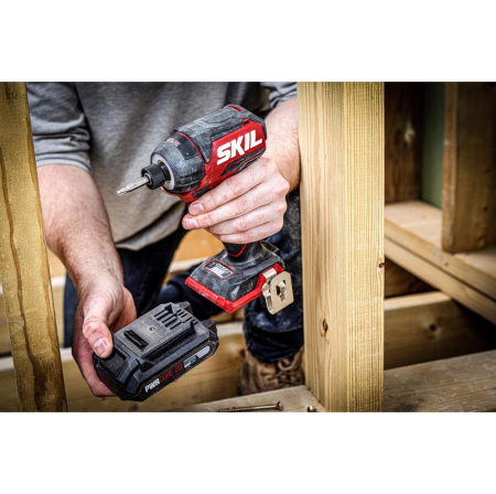 SKIL 3225 JA surubelnita cu impact cu acumulator Compact Brushless, cuplu 250 nm, set 6 biti + geanta de transport, doar corpul [4]