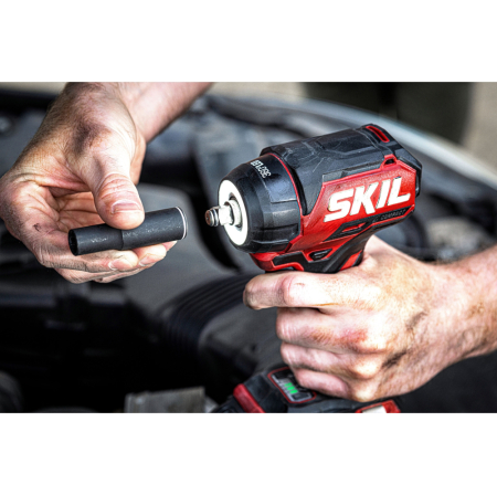 SKIL 3265 JA cheie de impact cu acumulator, compact Brushless, cuplu maxim 250 nm, cu adaptor hexagonal 3/8' - 1/2', geanta de transport, doar corpul [10]