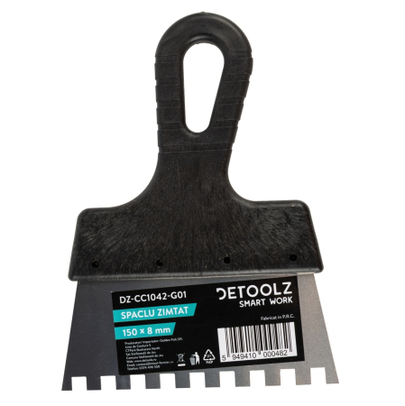 Constructii - Spaclu zimtat Detoolz, 150x8mm G01