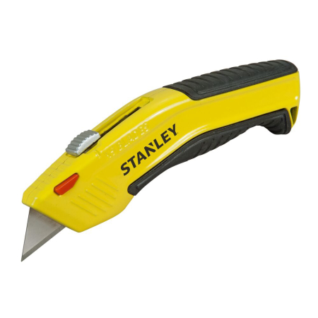 Cutite, cuttere si lame - Stanley 0-10-237, Cutter cu lama retractabila si auto-incarcare, 150mm + 5 lame trapezoidala 19mm