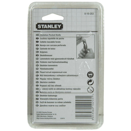 Stanley 0-10-253, Cutit Skeleton, lama tratata cu titan, buton pentru deschidere rapida, 173mm [4]