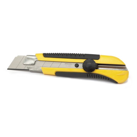 Cutite, cuttere si lame - Stanley 0-10-425, Cutter cu blocarea lamei prin roata, DynaGrip, 180mm + o lama segmentata 25mm