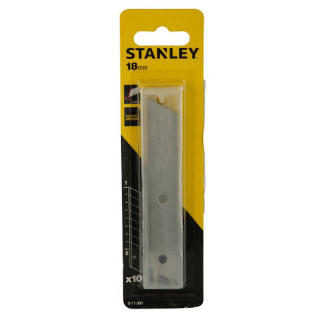 Stanley 0-11-301, Set de 10 lame segmentate cu lungimea de 110mm si latimea de 18mm [1]