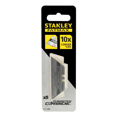Stanley 0-11-800, Set de 5 lame trapezoidale Fatmax Carbide cu lungimea de 62mm si latimea de 19mm [5]