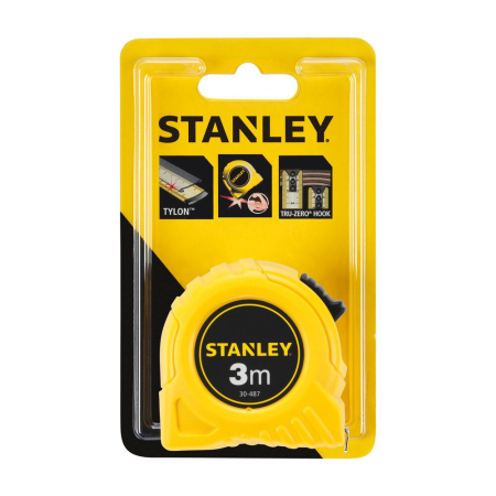 Stanley 0-30-487, ruleta clasica 3m, protectie Tylon, tru-zero, 3m x 12.7mm, blister [2]