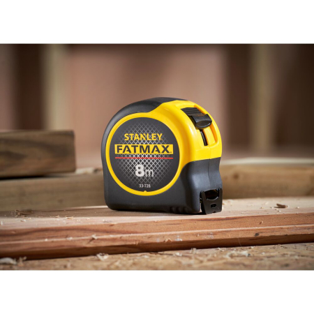 Stanley 0-33-728, ruleta fatmax 8m, Mylar®, BladeArmor, tru-zero, rupere la 3.35m, 8m x 32mm, blister [9]