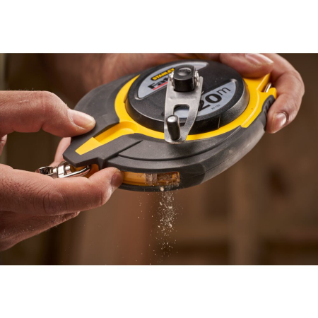 Stanley 0-34-133, ruleta fatmax inchisa 20m, cu banda din fibra de otel, carabina cu agatatoare, angrenaj de multiplicare, 20m x 10mm, blister [8]
