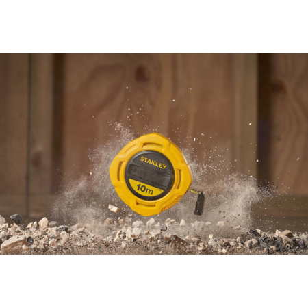 Stanley 0-34-295, ruleta inchisa cu banda de fibra de sticla 10m, tru-zero, vizibilitate ridicata, 10m x 13 mm, blister [5]