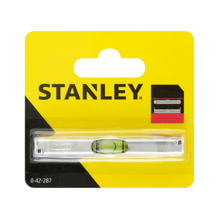 Stanley 0-42-287, nivela pentru fir din aluminiu, 8 cm, o fiola, prevazuta cu doua carlige [2]