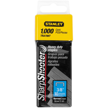 Constructii - Stanley 1-TRA706T, capse 3/8 ' pentru aplicatii profesionale, 10mm, 1000 buc tip G 4/11/140, blister