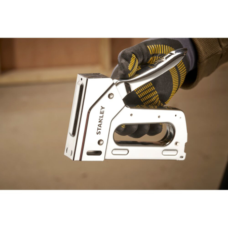 Stanley 6-TR110, capsator manual din otel, pentru regim greu, TR110, functioneaza cu capse tip G [9]