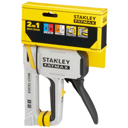 Stanley FMHT70443-0, capsator din aluminiu, FatMax 2 in 1 Multi Tracker, functioneaza cu capse tip A si cuie tip J [5]