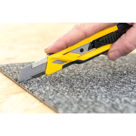 Stanley STHT10266-1, Cutter bimaterial cu blocare prin glisare, 175mm, + 3 lame segmentate 18mm [2]