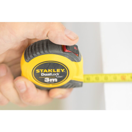 Stanley STHT36802-0, ruleta tylon cu dubla blocare 3m, acoperire Tylon, maner ergonomic, 3m x 13mm, blister [8]