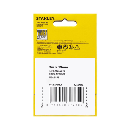 Stanley STHT37230-0, Ruleta 3m CONTROL-LOCK™, BladeArmor®, protectie din cauciuc, carlig muti-prindere, 3m x 19mm [4]