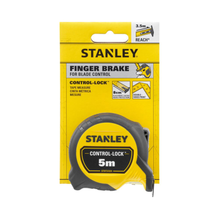 Stanley STHT37231-0, Ruleta 5m CONTROL-LOCK™, BladeArmor®, protectie din cauciuc, frana de deget, magnet detasabil, rupere la 3.5m, tru-zero, 5m x 25mm [4]