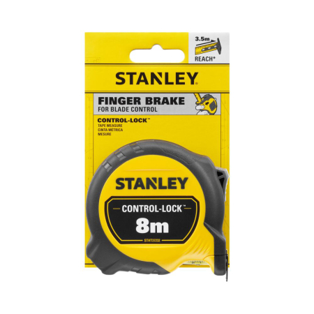 Stanley STHT37232-0, Ruleta 8m CONTROL-LOCK™, BladeArmor®, protectie din cauciuc, frana de deget, magnet detasabil, rupere la 3.5m, tru-zero, 8m x 25mm [5]