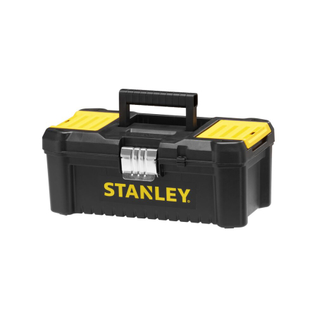 Organizare depozitare, protectie - Stanley STST1-75515, essential, cutie pentru scule cu doua organizatoare pe capac si tava detasabila, inchizatoare metalica, 7.60 litri, (12.5 inch) 320x188x132mm