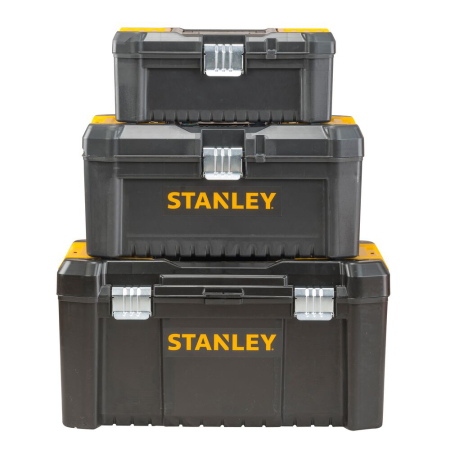 Stanley STST1-75515, essential, cutie pentru scule cu doua organizatoare pe capac si tava detasabila, inchizatoare metalica, 7.60 litri, (12.5 inch) 320x188x132mm [12]
